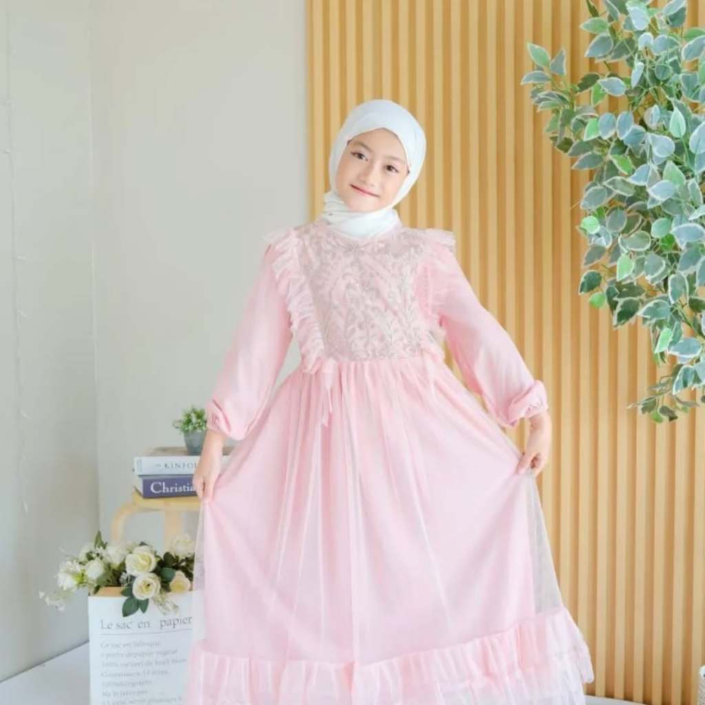 2-5 Tahun GAMIS TUTU RUFFLE ANAK PEREMPUAN / GAMIS ANAK PEREMPUAN MODEL TUTU /                      
