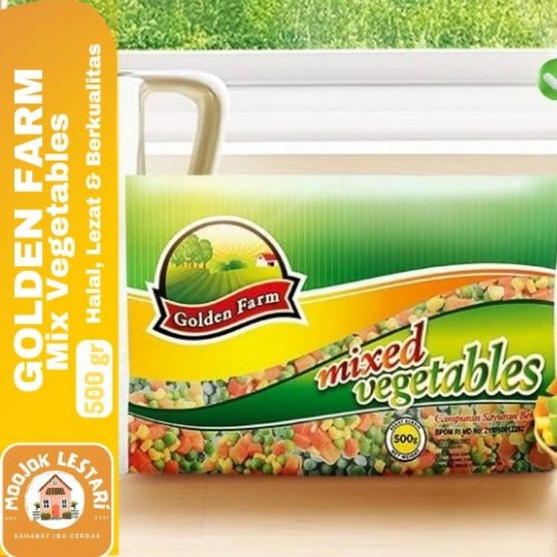 

GOLDEN FARM Mix Vegetables 500gr Sayuran Beku Halal Berkualitas Premium