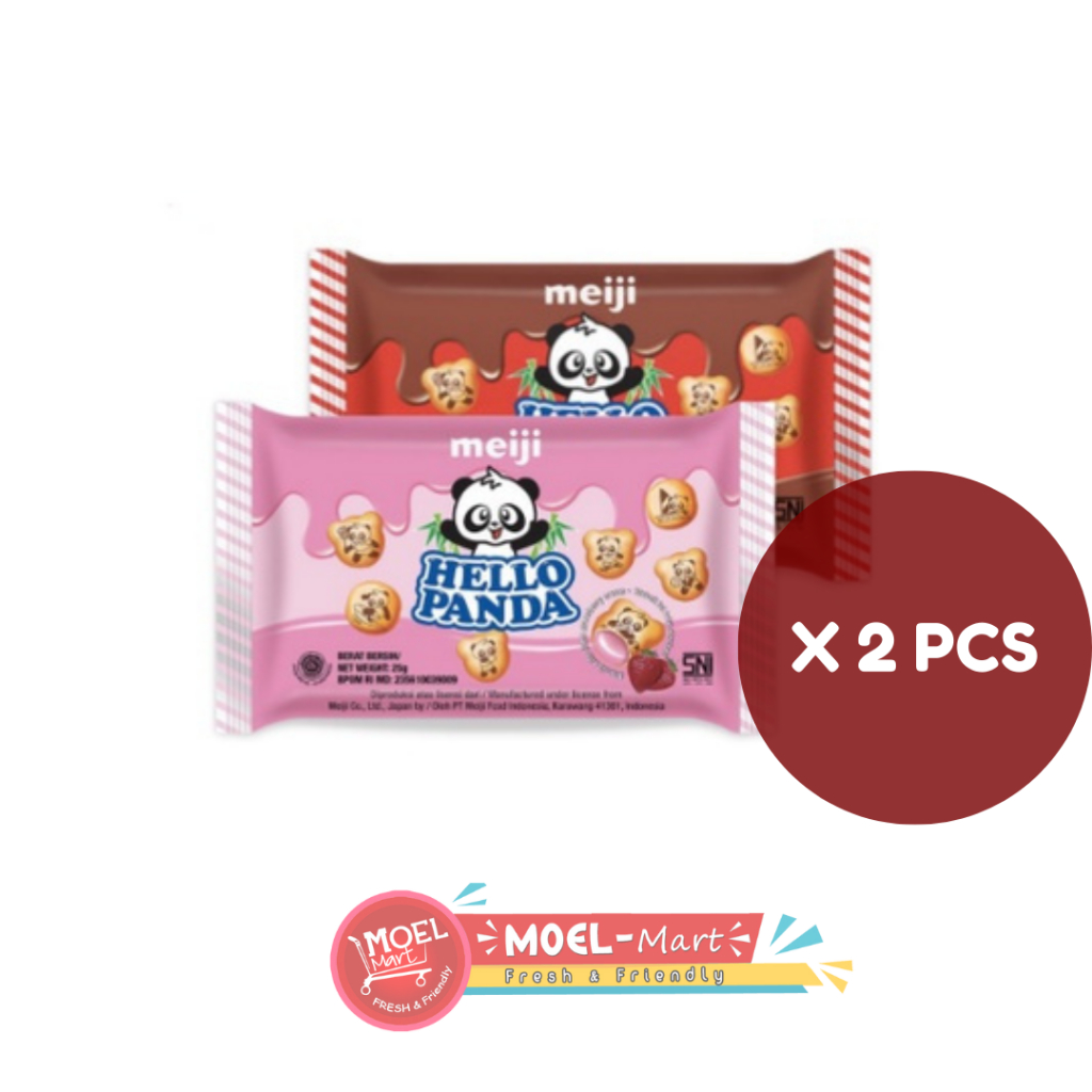 

MEIJI Hello Panda Strawberry & Choco 2pcs x 25gr