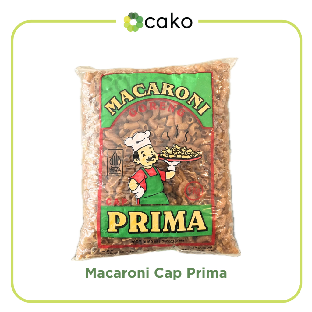 

Makaroni Hitam Cap Prima 1kg / Makaroni Goreng Mekar