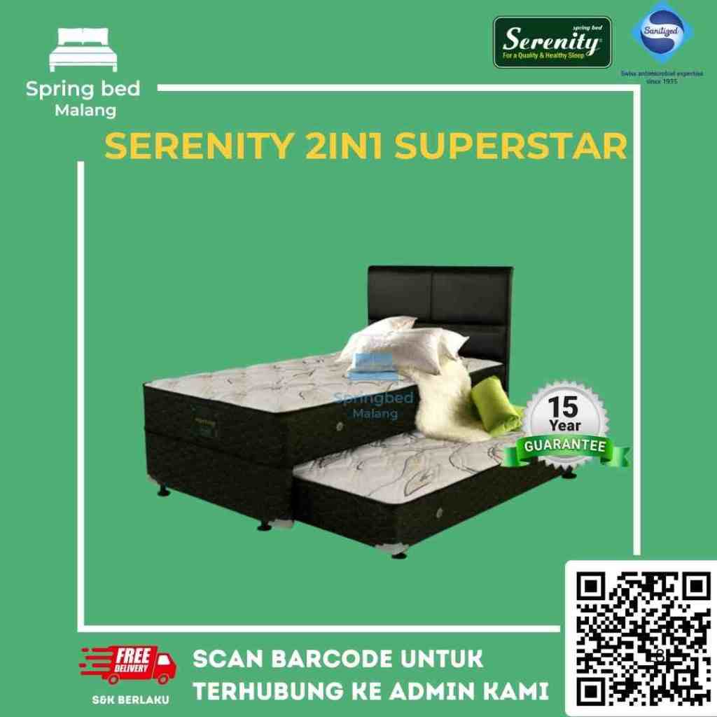 Springbed sorong serenity 2in1  100x200 120x200 140x200 by elite springbed