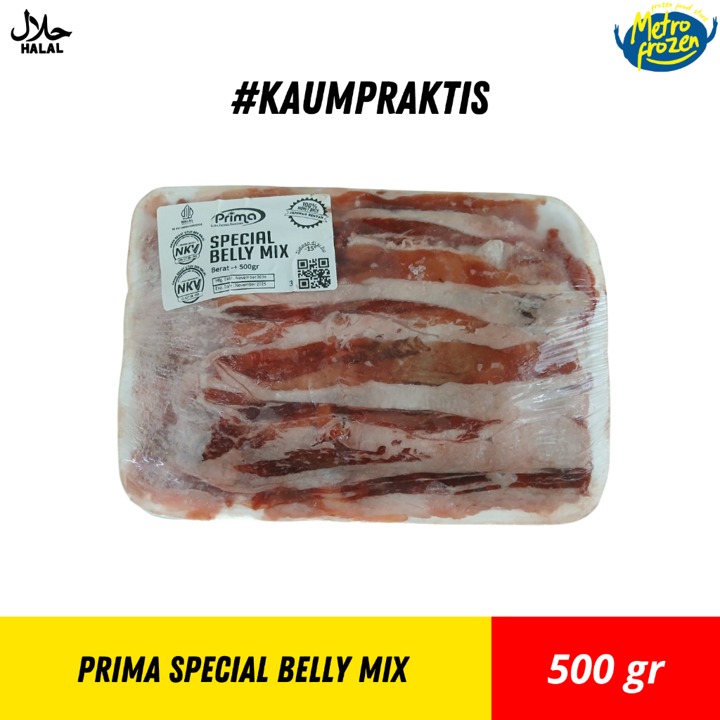 

PRIMA Special Belly Mix 500gr //daging bbq //daging belly mix instan Banjarmasin