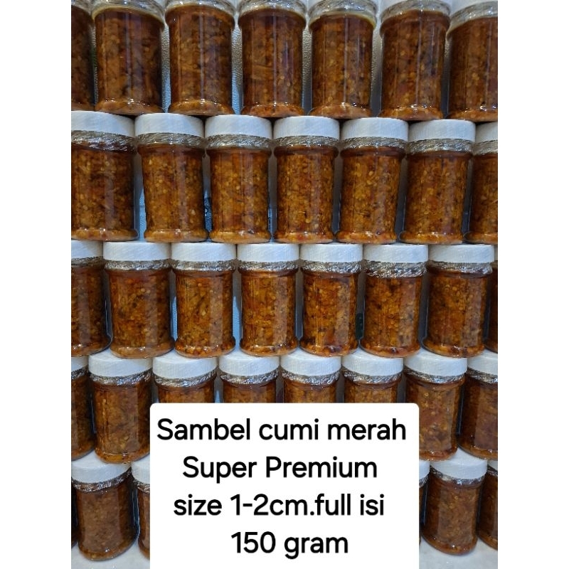 

Sambel baby Cumi Merah Super Premium 150g ( best seller )