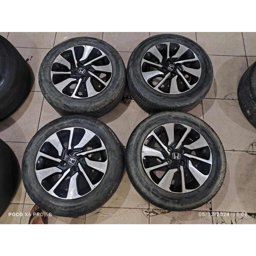 Velg Mobil Bekas Std Original Honda Brio Rs Ring 15 Lebar 5,5 Et53 Pcd 4x100 Plus Ban Achiles 185/65