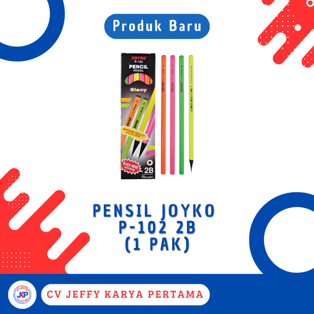 

Pensil Joyko P-102 2B (1 Pak)