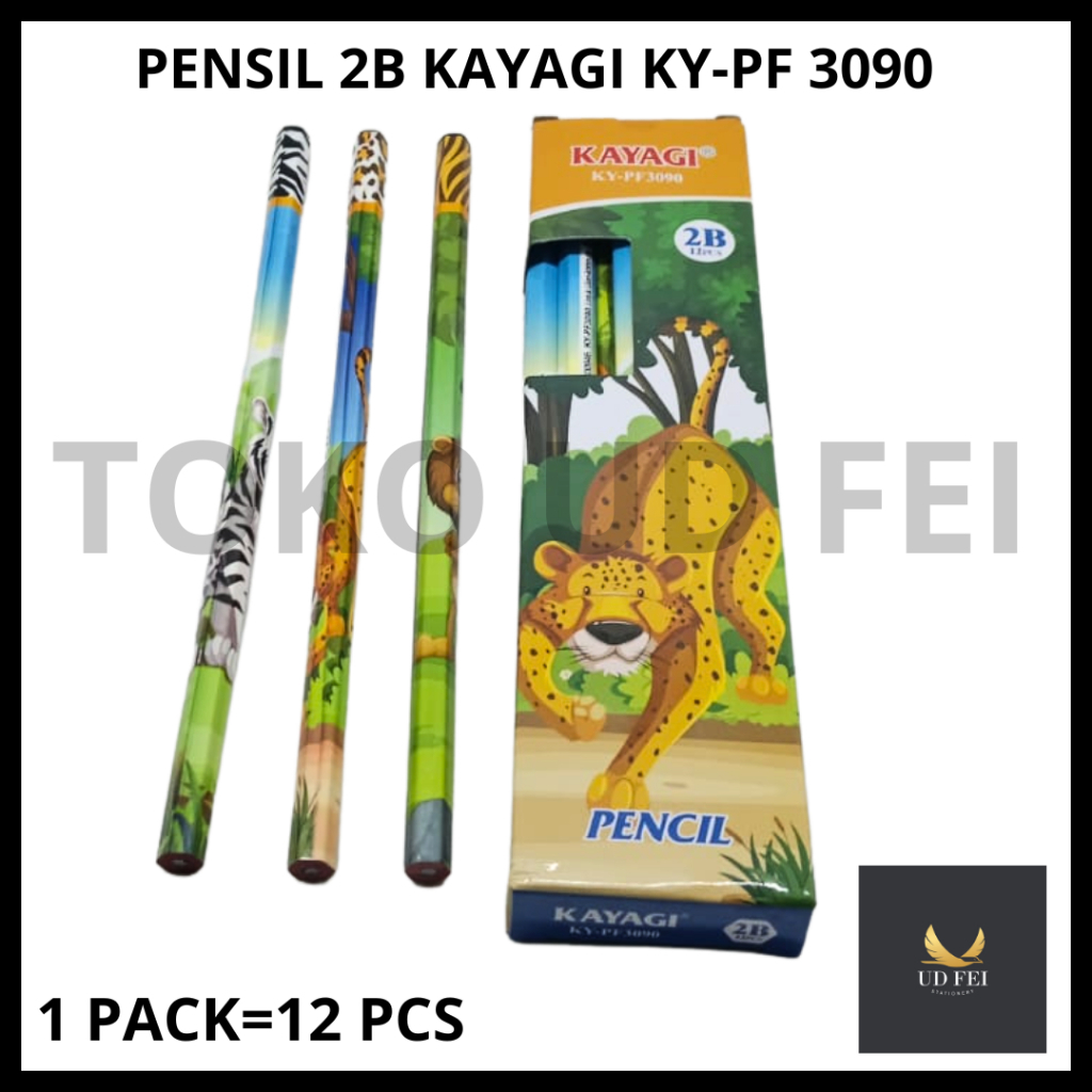 

(1 PACK = 12 PCS KODE:3090) PENSIL 2B KAYAGI/ PENSIL KAYAGI/ PENSIL 2B KARAKTER/ PENSIL 2B MOTIF / PENSIL 2B KAYAGI MOTIF