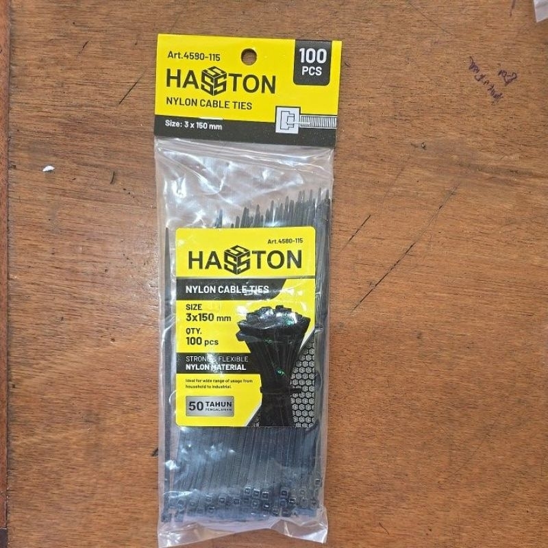 

kabel tie / kabel tis / tali pengikat hasston 3 x150mm ( 15cm) / cabel tie