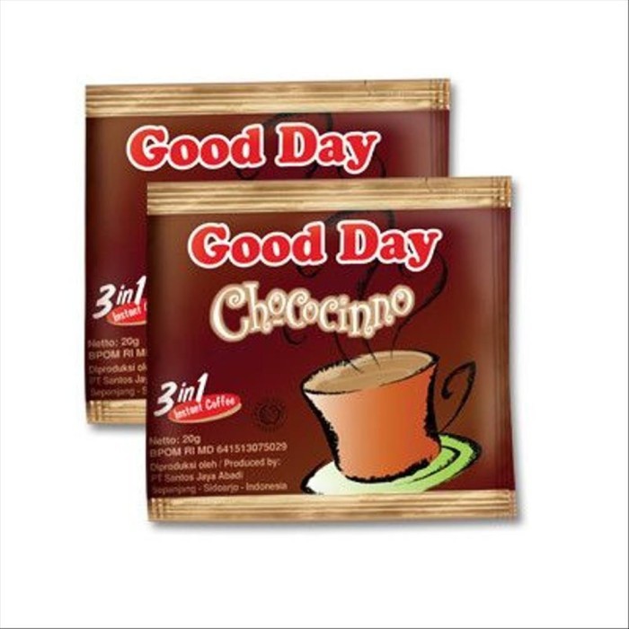 

Good Day Chococinno @20 Gram x 20 Sachet 2 Renceng