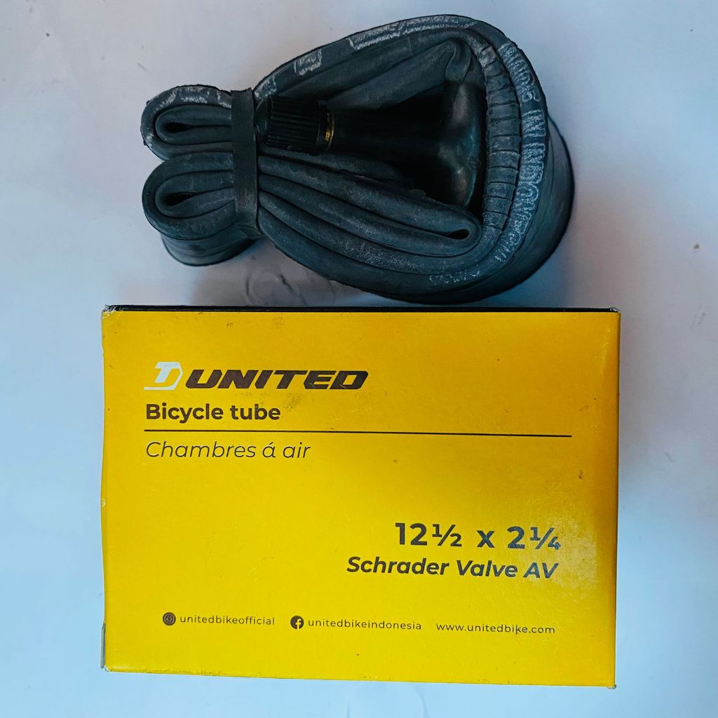 Ban Dalam Sepeda UNITED 12 Inch 12 1/2 x 2 1/4 Atau 12x1.75 12x2.125