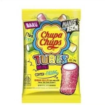 

chupa chups tubes center filling 16 renteng