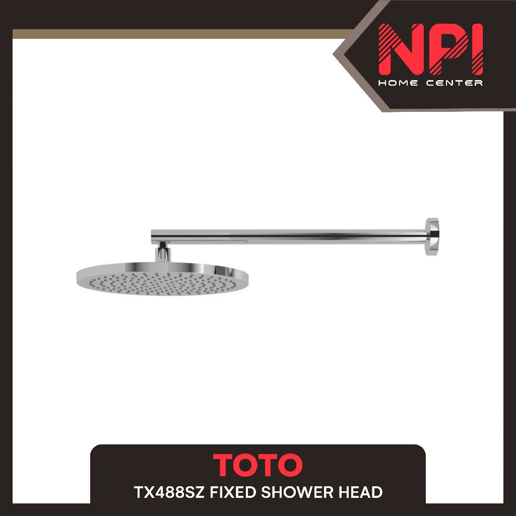 Toto - Wall Mounted Fixed Head / Kepala Shower Tanam Tx 488 Sz / Tx488sz