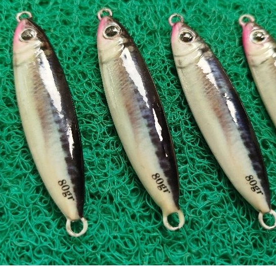 umpan metal jig full GID decal 80 gram metal jig 80 gram  metal jig decal