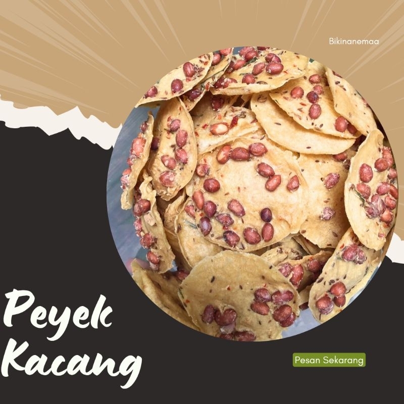 peyek kacang tanah kemasan250 gr