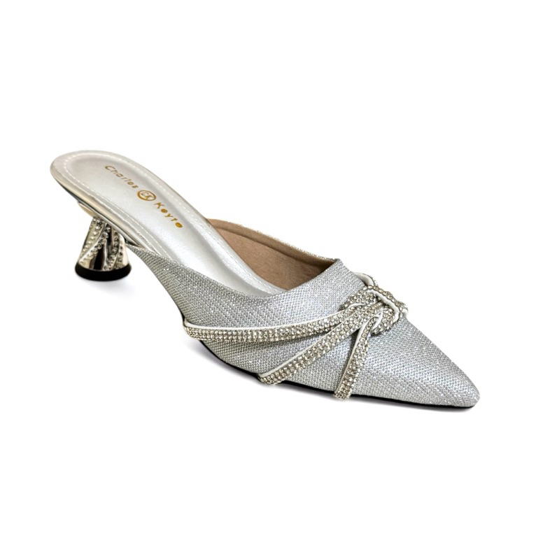 Rny 80.08 Zara Chain Heels Wanita Hak Import 5Cm Selop Heels Wanita Sepatu Kerja Wanita