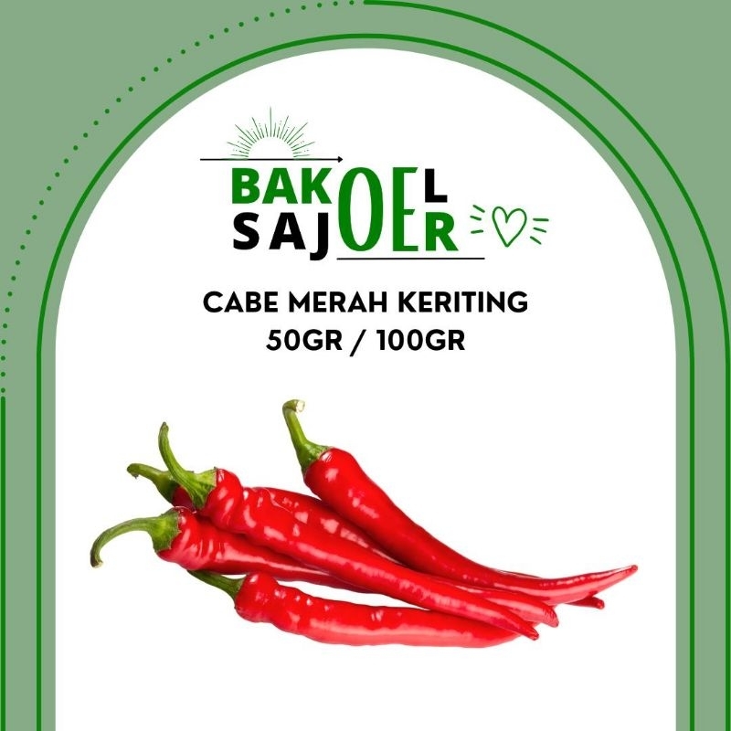 

Cabe Merah Keriting 50GR / 100GR