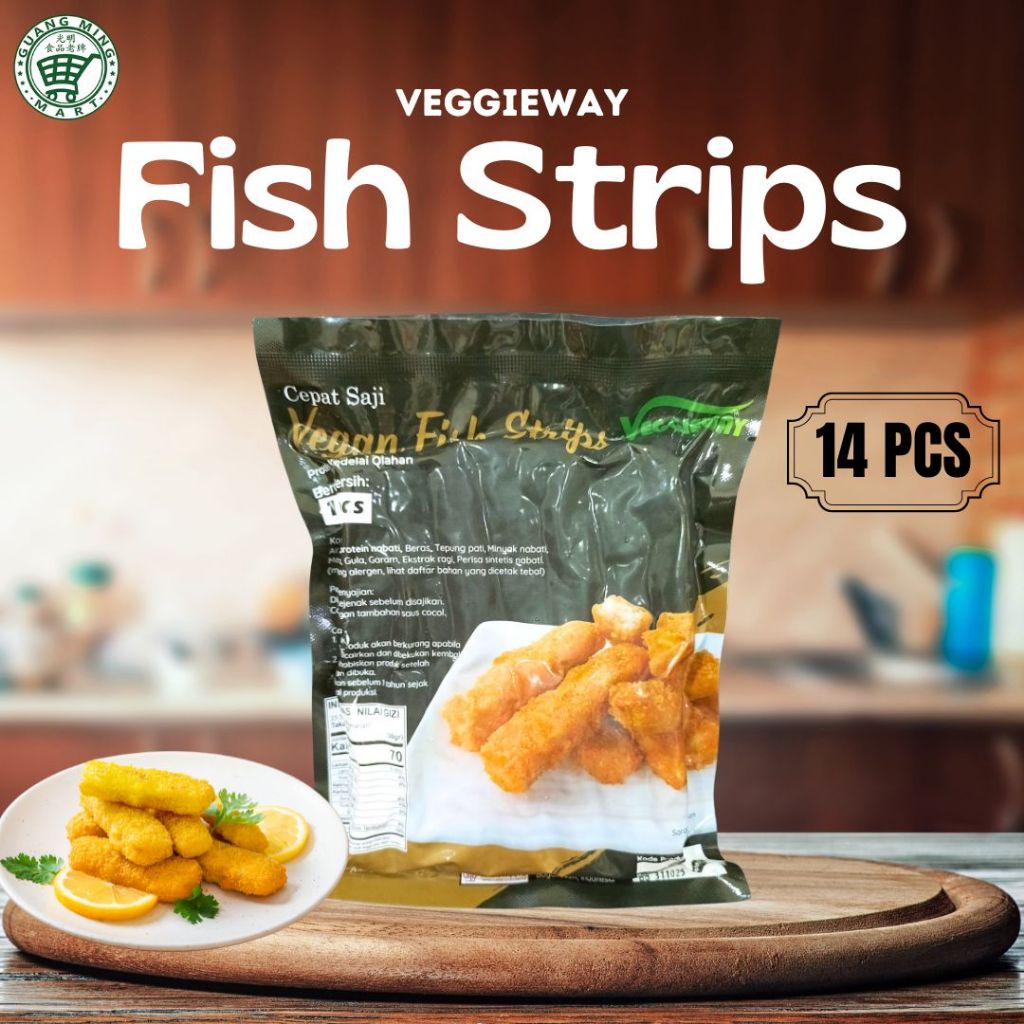 

Vegan Fish Strips Veggieway / Siap Saji Tinggal Digoreng