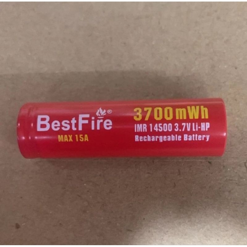 BATERAI LITHIUM 14500 3,7 VOLT 1000 MAH RECHARGEABLE