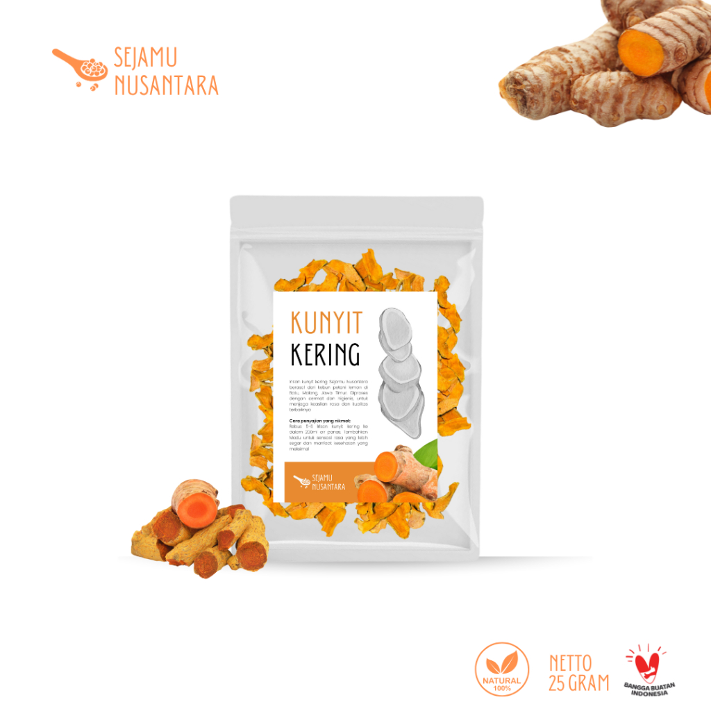 

Kunyit Kering 25g Premium Dried Turmeric Untuk Diet - Sejamu Nusantara