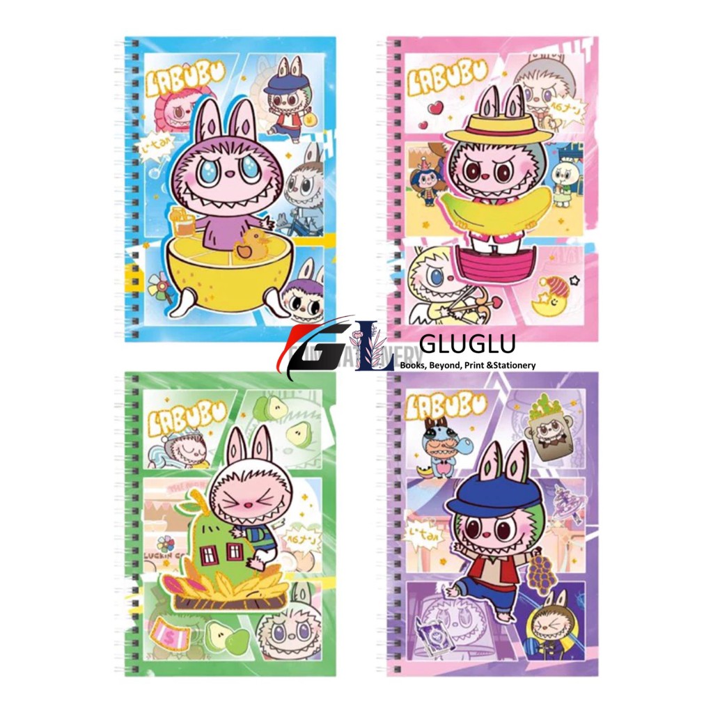 

(A5) NOTEBOOK SPIRAL 2121-104 LABUBU (40 LEMBAR) BUKU TULIS CATATAN