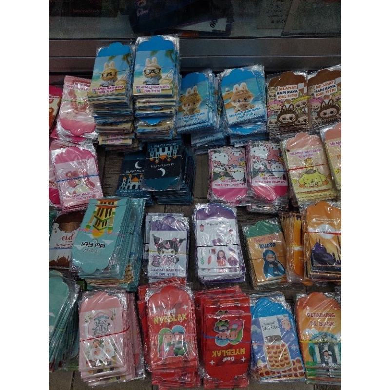 

Amplop Angpau Kertas Labubu Amplop Lebaran Kertas Glossy Isi 50 Pcs