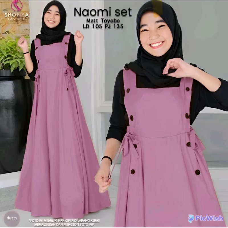 NAOMI DRESS KIDS / GAMIS ANAK REMAJA TERBARU / GAMIS ANAK TANGGUNG TERMURAH