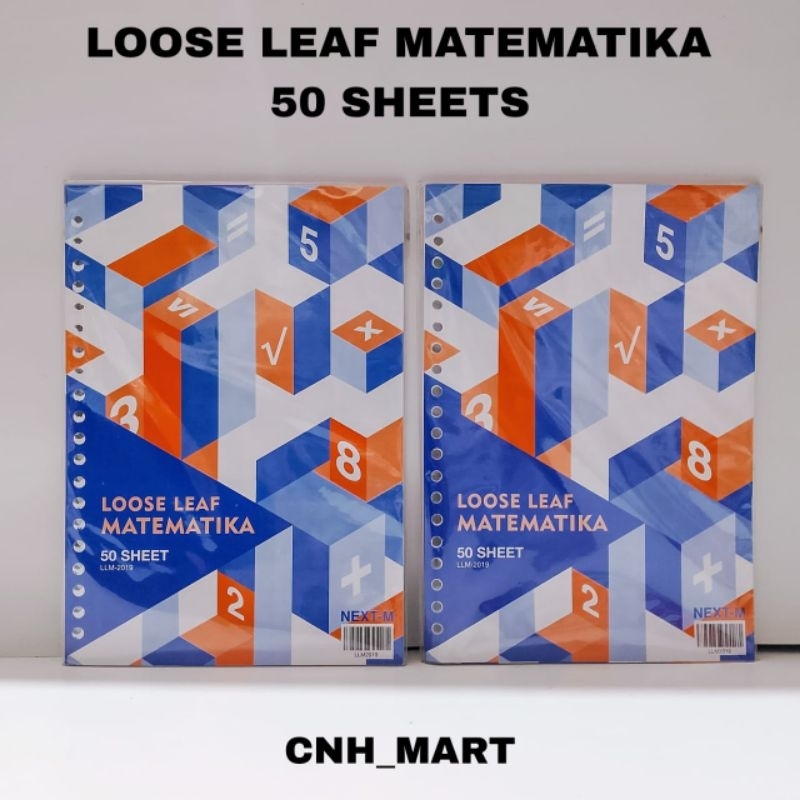 

Loose Leaf Matematika Next - M Isi 50 Lembar - Kertas Loose Leaf A5 Harga 1 Pak Isi 50 Lembar