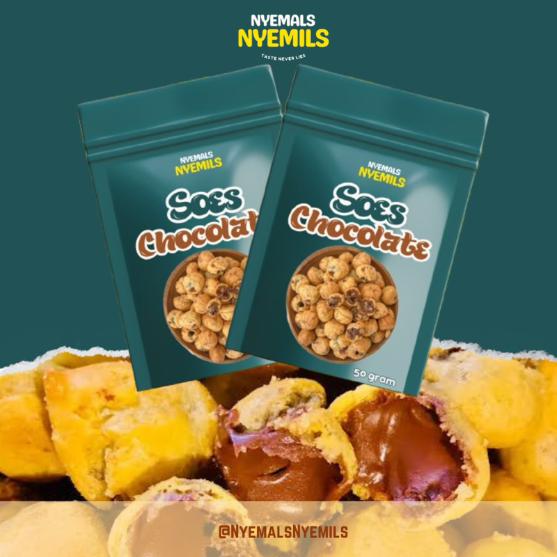 

[ PROMO ] 50GRAM Soes Coklat NyemalsNyemils