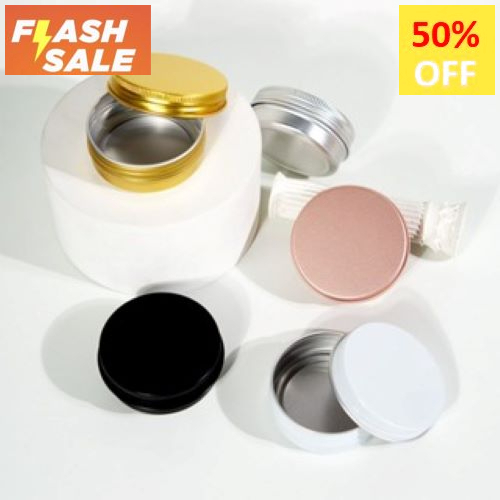TB 100gr Tin Aluminium Pot Jar Pomade Kosmetik Kaleng Anti Karat Lotion Lulur Scrub 60gr 30gr 15gr