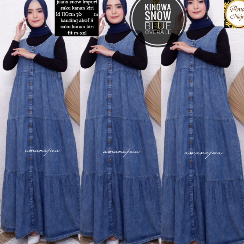 azzahra alodya overall/dolge high quality/olaf bahan adem/kinowa