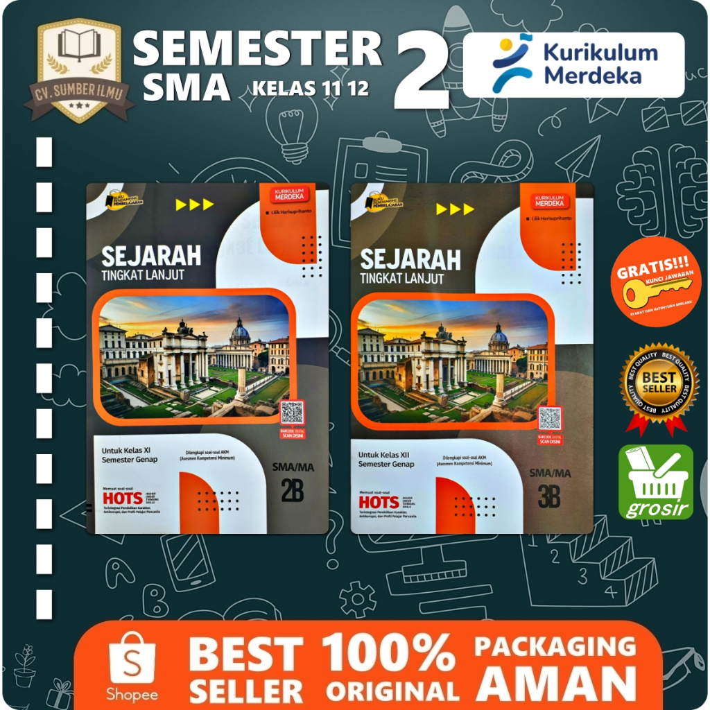 LKS SEJARAH TINGKAT LANJUT SMA KELAS 11 12 SEMESTER 2 2024-2025 KURIKULUM MERDEKA KURMER | Zamrud PU