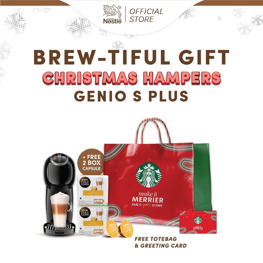 

Brew-tiful Hampers Holiday - Genio S+ Free Tote Bag + Greeting Cards + 2 Box Latte Macchiato