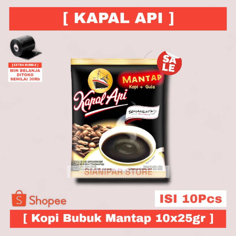 

KAPAL API KOPI BUBUK + GULA MANTAP RCG 10x24g