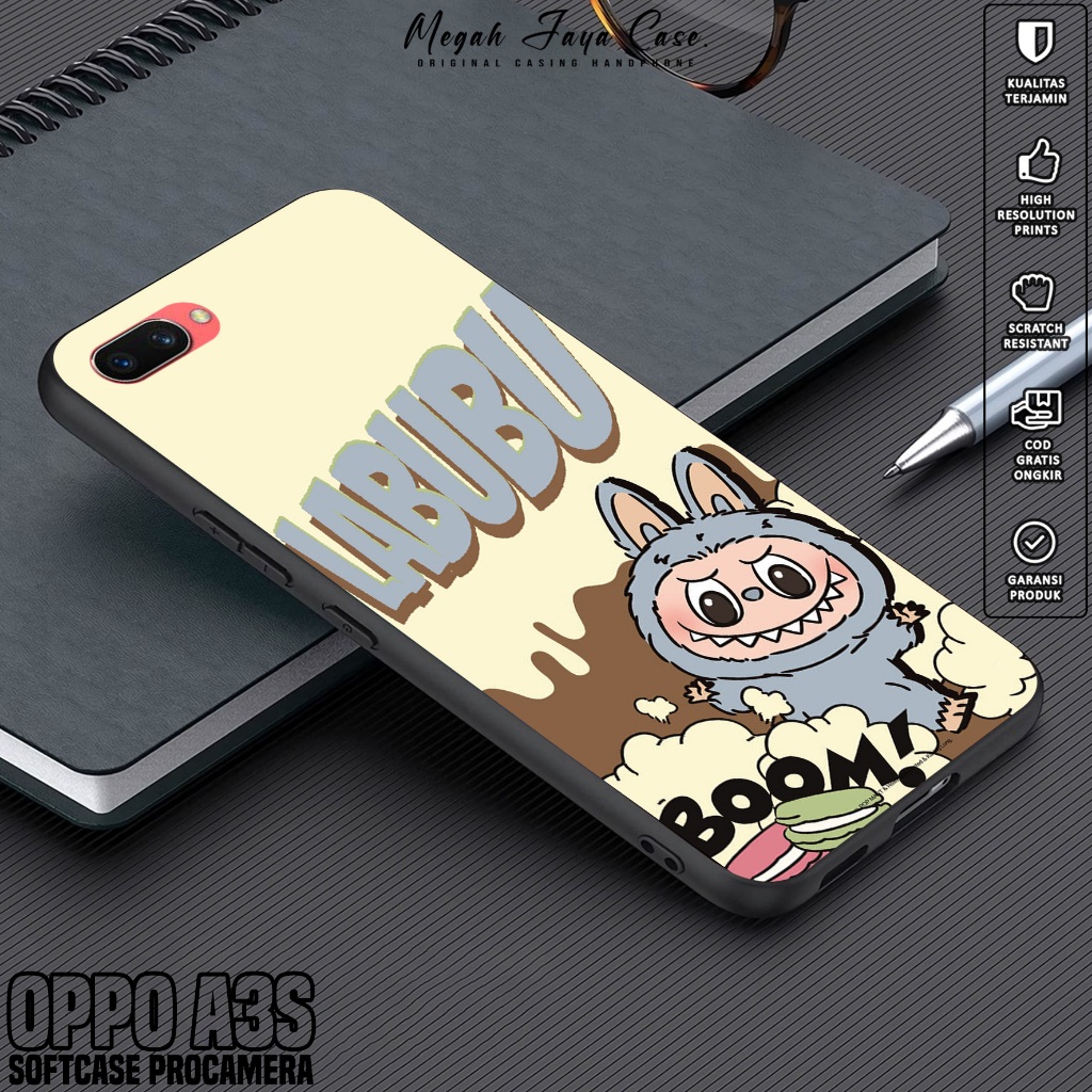 Case Oppo A3S - Casing Hp Oppo A3S Motif labubu - Silikon Oppo A3S - Softcase Hp Oppo A3S - Kondom H