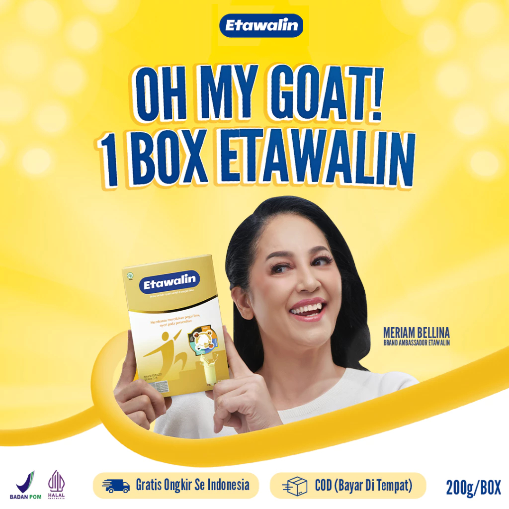 

Etawalin - Susu Etawa Herbal Memperkuat Tulang Atasi Nyeri Tulang Sendi Asam Urat 1BOX