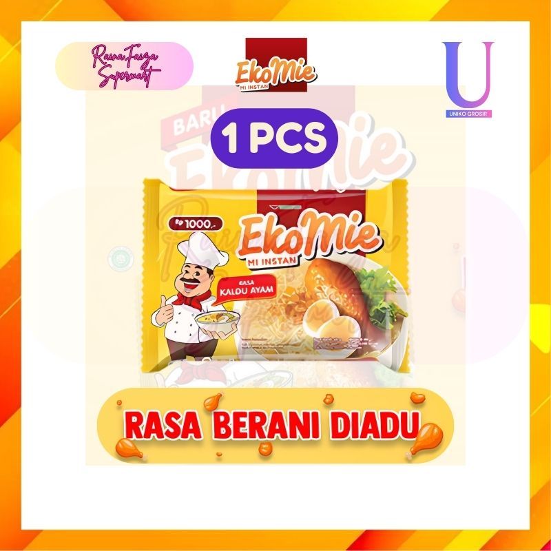 

Eko Mie Rasa Ayam 55gr [] HARGA 1 PCS [] Mie Instan Lezat dan Praktis [] Mie Sedap Instan