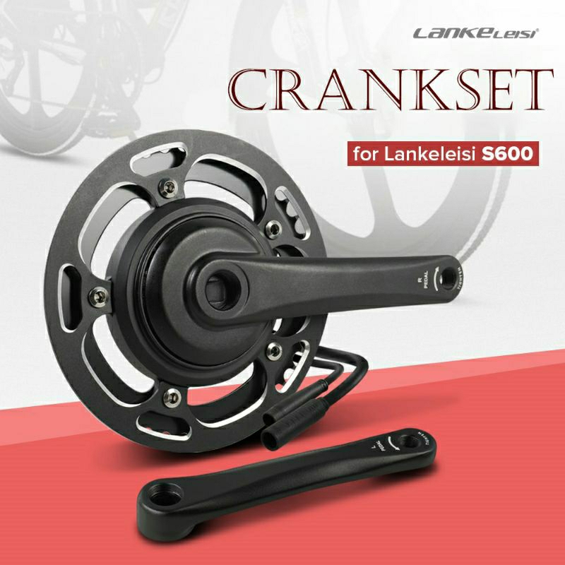 Lankeleisi Spare Part Crankset Sepeda for Lankeleisi S600 - Hitam