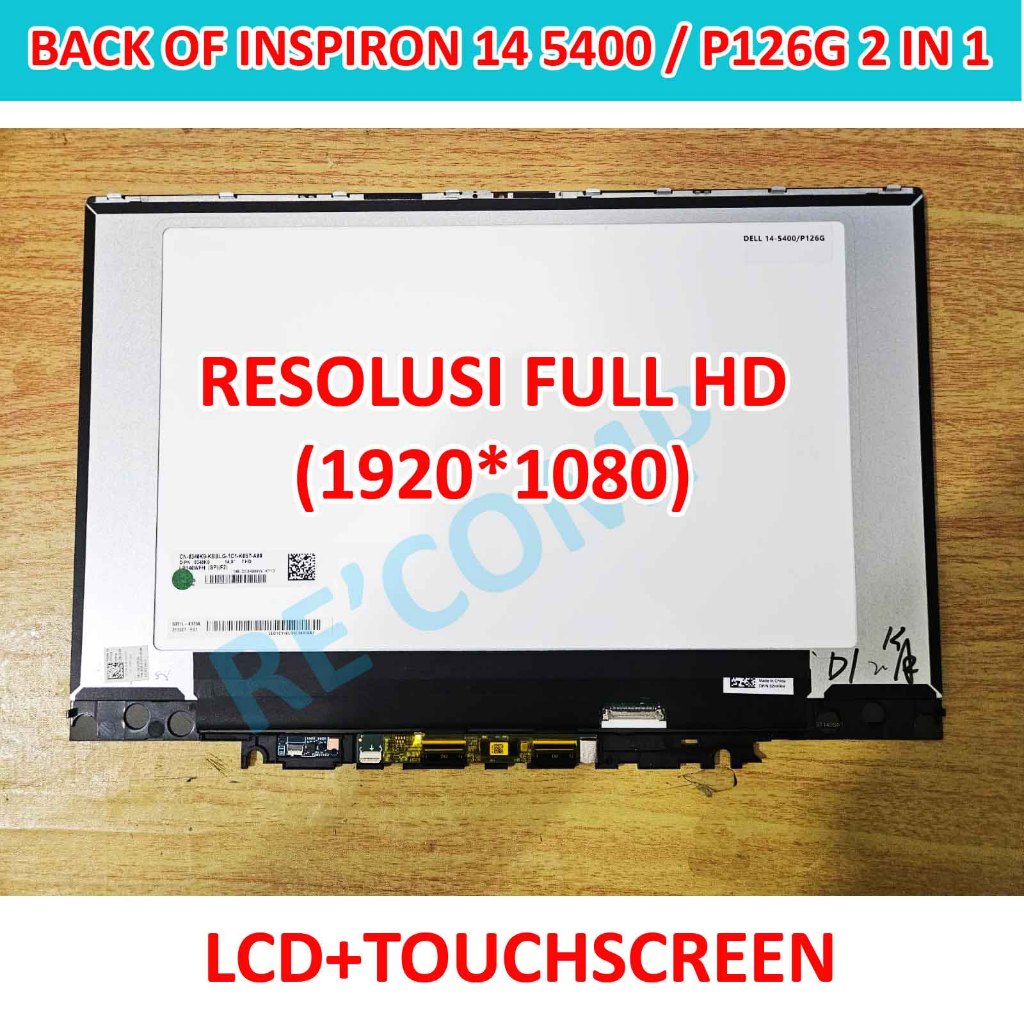 LAYAR LCD LED DELL Inspiron 14 5400 5406 7405 2-in-1 P126G P126G001 TOUCHSCREEN