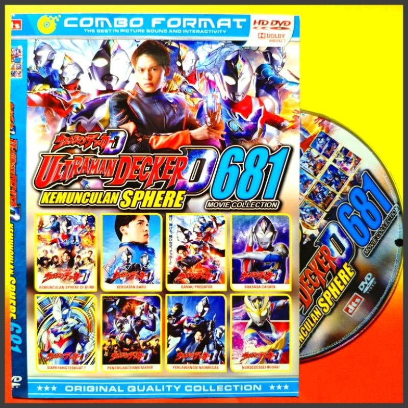 Kaset Film Kartun Anak Koleksi Ultraman Decker Vol. 681 Terbaru isi 8 Judul Bahasa Indonesia