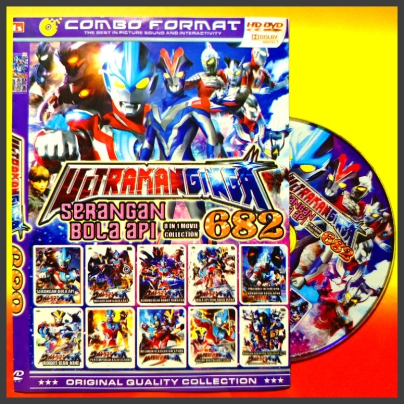 Kaset Film Kartun Anak Koleksi ULTRAMAN GINGA Vol. 682 Pilihan Terbaru isi 8 Judul Bahasa Indonesia