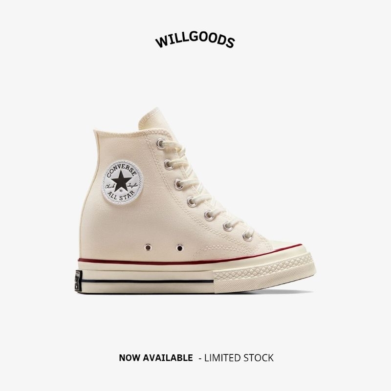 Converse Chuck 70 Wedge Egret Women Original Resmi
