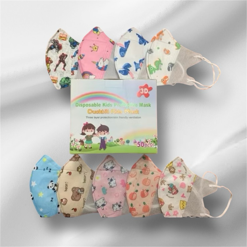 Duckbill Anak Motif Disposable Mask Duckbill Anak Motif isi 50pcs