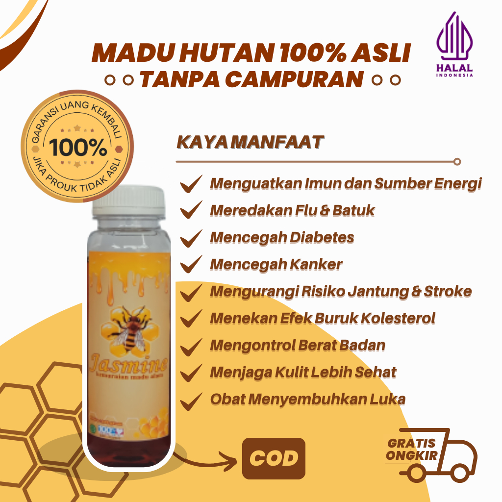 

Madu Hutan Pemanis Murni Pengganti Gula Asli 100% Super Tanpa Campuran Menjaga Kesehatan Alami Halal
