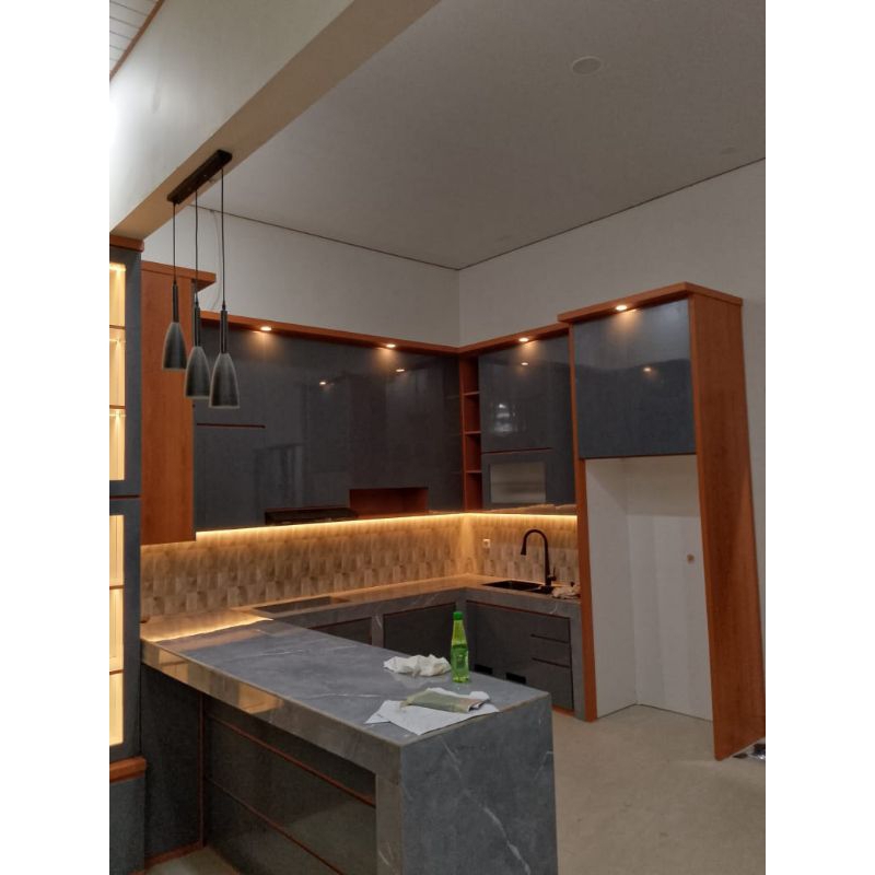 custom kitchen set hpl