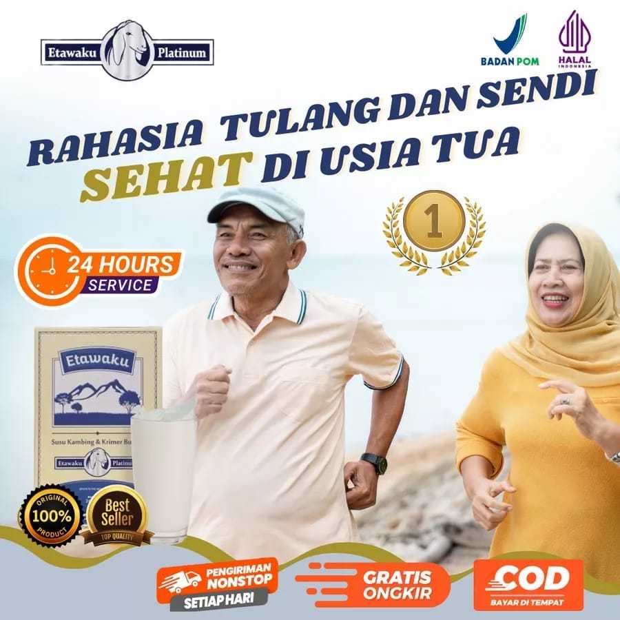 

PROMO !!! ETAWAKU PLATINUM Susu Kesehatan dan Menambah Kepadatan Tulang