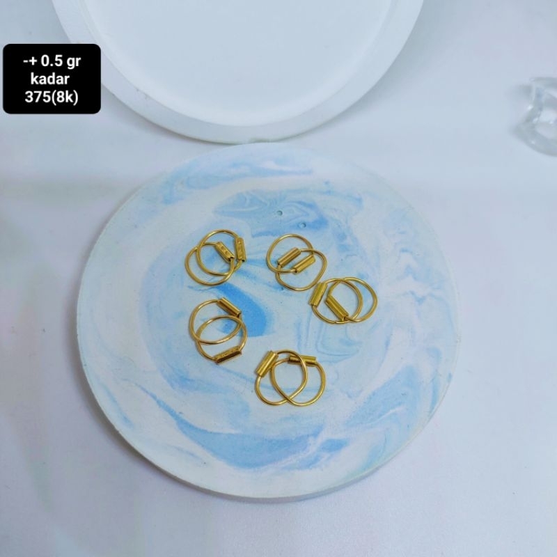 anting emas anak bayi sampai 5 tahun mas kadar 375(8k)