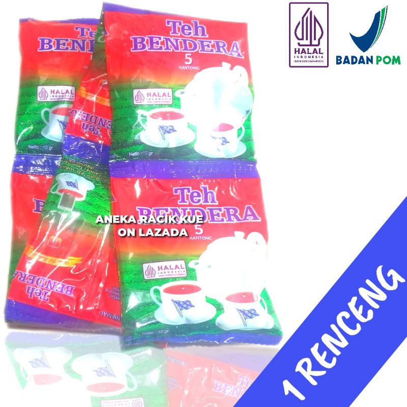 

Teh Bendera Renceng Isi 6 Sachet Isi 5 Pcs Teh Celup