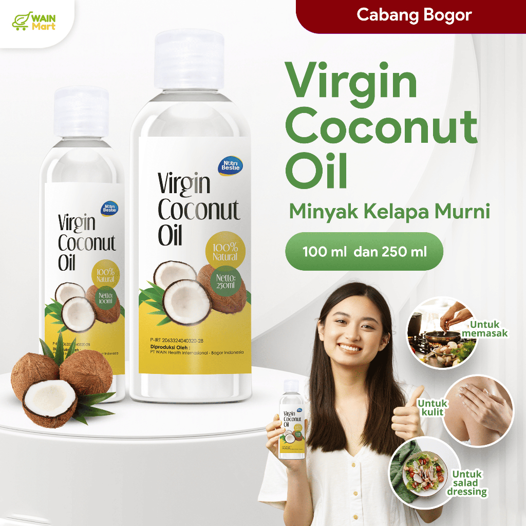 

VCO Virgin Coconut Oil Minyak Kelapa Sehat untuk MPASI Diet Pencernaan Kulit dan Rambut