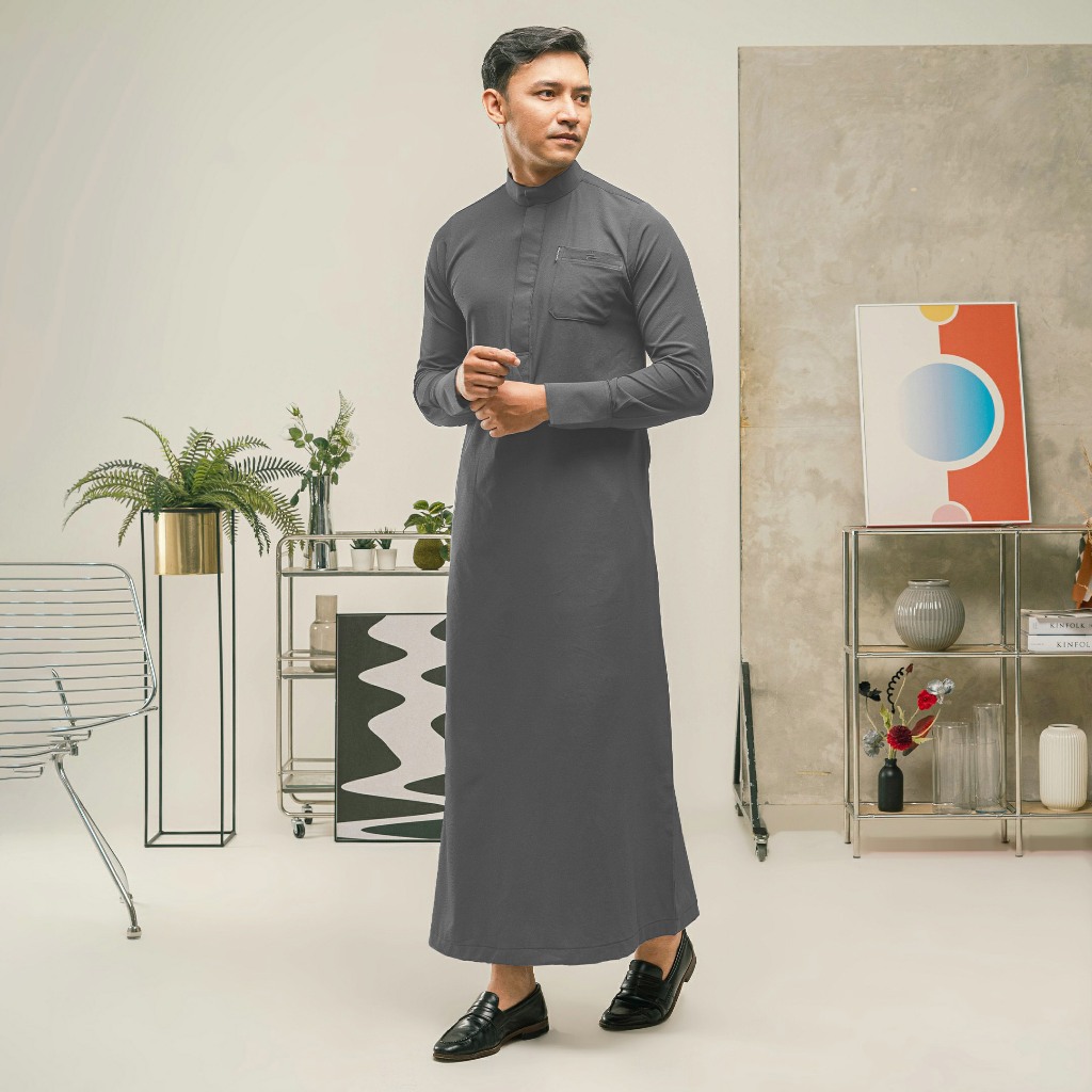 CUCI GUDANG KHOIRUMMAH Jubah Sultan Jubah Polos Sultan Gamis Pria Dewasa Lengan Panjang All Varian
