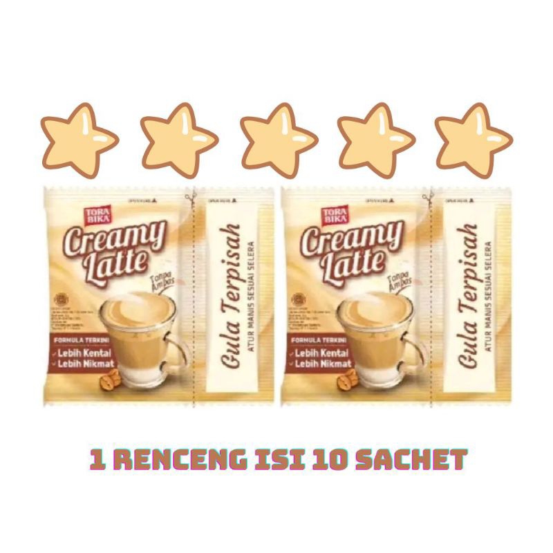 

Torabika Creamy Latte 1 Renceng Isi 10 Sachet x 25gr