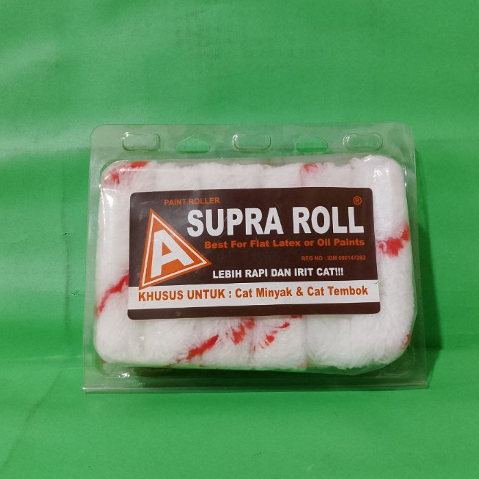 

Bulu Roll Kapal Putih 4" SUPRA Refill Kuas Roll Cat Tembok